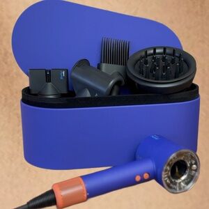 Dyson Supersonic Hair Dryer with Accessories - Blue Luxury Styling Tool